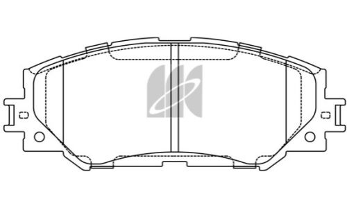 Колодки тормозные дисковые Kashiyama, передние, комплект на ось (4 шт), арт. D2274H