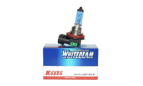 Лампа галогенная Koito White Beam H11 (PGJ19-2, T11), 12В, 55Вт (соответствует 100Вт), 4000К, 1 шт, арт. 0750W