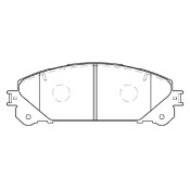 Колодки тормозные дисковые Akebono, передние, комплект на ось (4 шт), арт. AN-815K
