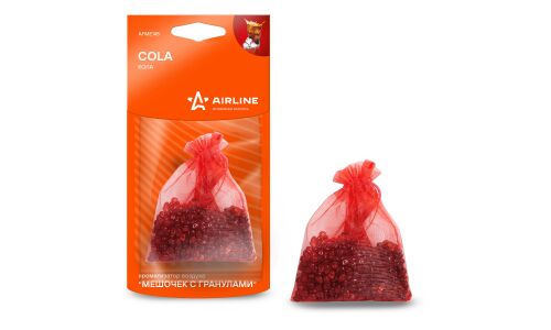 Ароматизатор подвесной Airline «Мешочек с гранулами» Cola (Кола), полимерный, 20г, арт. AFME145