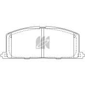 Колодки тормозные дисковые Kashiyama, передние, комплект на ось (4 шт), арт. D2023H
