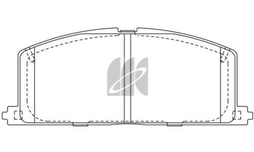 Колодки тормозные дисковые Kashiyama, передние, комплект на ось (4 шт), арт. D2023H
