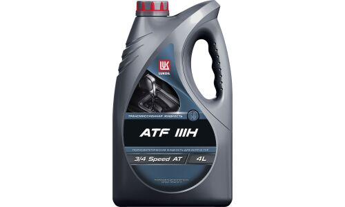 Масло трансмиссионное Лукойл ATF IIIH, полусинтетическое, GM Dexron IIIH, для АКПП, 4л, арт. 3289608/3721900