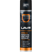 Полироль салона Lavr Matte Plastic Polish, для пластика, винила и резины, антистатик, аромат апельсина, аэрозоль 400мл, арт. Ln1416 Полироль салона Lavr Matte Plastic Polish, для пластика, винила и резины, антистатик, аромат апельсина, аэрозоль 400мл, арт. Ln1416