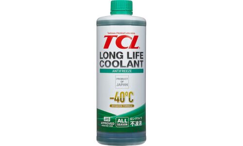 Антифриз TCL Long Life Coolant Green, LLC, зелёный, -40°C, 1л, арт. LLC33138
