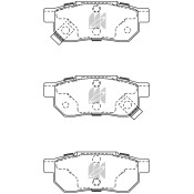 Колодки тормозные дисковые Kashiyama, задние, комплект на ось (4 шт), арт. D5042MH