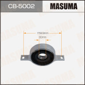 Подшипник подвесной MASUMA, BMW X1 (E84) 10-15