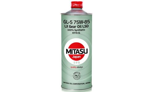 Масло трансмиссионное Mitasu LX Gear Oil 75w85, синтетическое, API GL-5, для LSD дифференциалов, 1л, арт. MJ-415/1