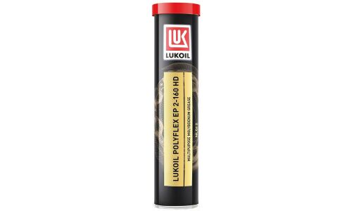 Смазка пластичная Лукойл Polyflex ЕР 2-160 HD, многоцелевая, с молибденом, противозадирная, водостойкая, туба 400г, арт. 1702934