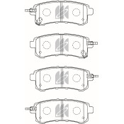 Колодки тормозные дисковые Kashiyama, задние, комплект на ось (4 шт), арт. D1329M