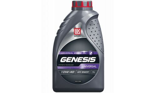 Масло моторное Лукойл Genesis Universal 10w40, синтетическое, API SN/CF, ACEA A3/B3/B4, универсальное, 1л, арт. 3148644