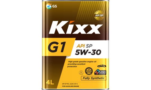 Масло моторное Kixx G1 5w30, синтетическое, API SP RC, ILSAC GF-6A, для бензинового двигателя, 4л, арт. L210144TR1