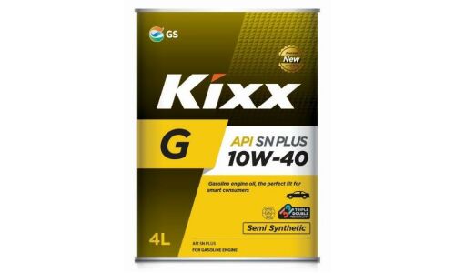 Масло моторное Kixx G 10w40, полусинтетическое, SN+, для бензинового двигателя, 4л, арт. L210944TR1