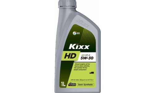 Масло моторное Kixx HD 5w30, полусинтетическое, API SG/CF-4, для дизельного двигателя, 1л, арт. L5257AL1E1