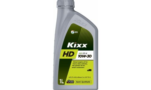 Масло моторное Kixx HD 10w30, полусинтетическое, API SG/CF-4, для дизельного двигателя, 1л, арт. L2002AL1E1