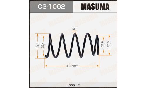 Пружина подвески Masuma, передняя, арт. CS-1062