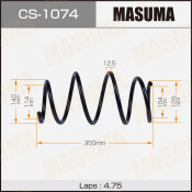 Пружина подвески Masuma, передняя, арт. CS-1074