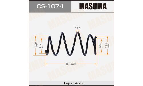 Пружина подвески Masuma, передняя, арт. CS-1074