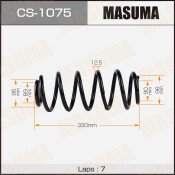 Пружина подвески Masuma, задняя, арт. CS-1075