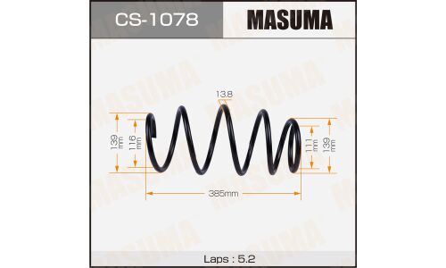 Пружина подвески Masuma, передняя, арт. CS-1078