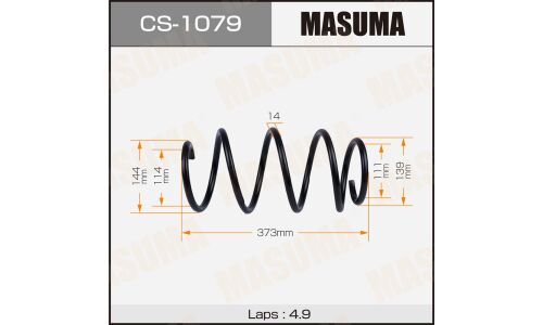 Пружина подвески Masuma, передняя, арт. CS-1079