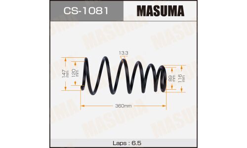 Пружина подвески Masuma, задняя, арт. CS-1081