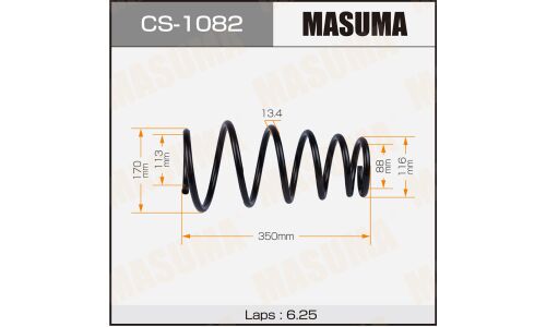 Пружина подвески Masuma, задняя, арт. CS-1082