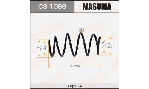 Пружина подвески Masuma, передняя, арт. CS-1086