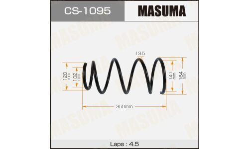 Пружина подвески MASUMA front TOYOTA WISH / ZNE10