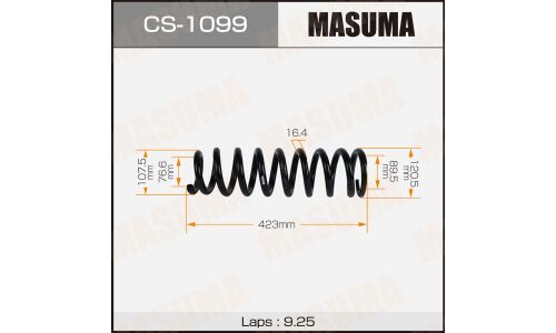 Пружина подвески MASUMA front TOYOTA LAND CRUISER / UZJ200W