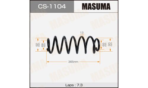 Пружина подвески MASUMA front TOYOTA COROLLA / NZE141