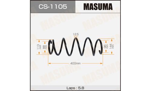 Пружина подвески MASUMA front TOYOTA YARIS / NCP93