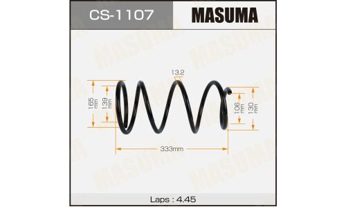 Пружина подвески MASUMA front TOYOTA COROLLA / ZZE121