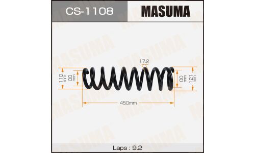 Пружина подвески MASUMA front TOYOTA LAND CRUISER / UZJ200W