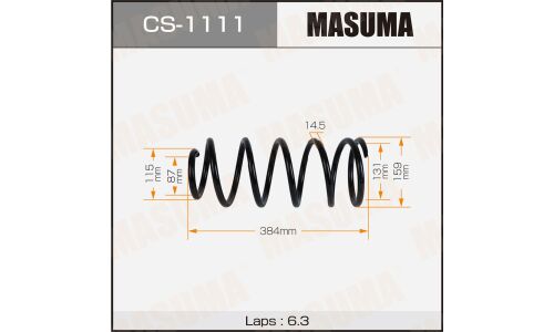 Пружина подвески MASUMA rear TOYOTA LAND CRUISER PRADO / KDJ150