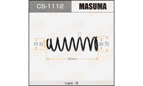 Пружина подвески MASUMA rear TOYOTA COROLLA / ZZE121