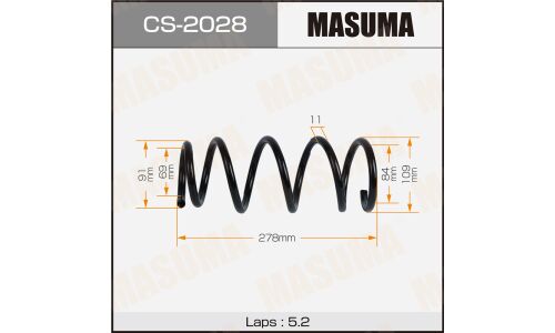 Пружина подвески MASUMA rear NISSAN ALMERA / G15RA