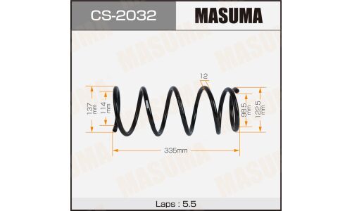 Пружина подвески MASUMA front NISSAN TIIDA / C11