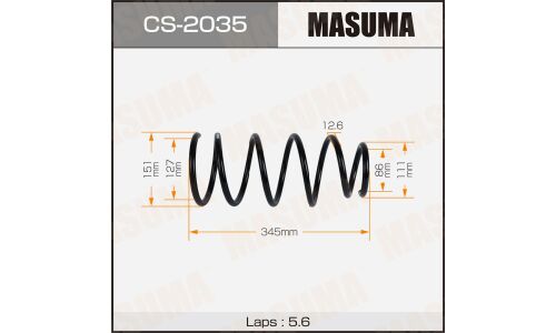 Пружина подвески MASUMA front NISSAN ALMERA / B10RS