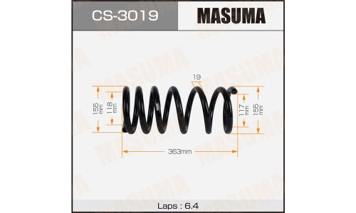 Пружина подвески MASUMA rear MITSUBISHI PAJERO / V98W