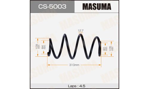 Пружина подвески Masuma, передняя, арт. CS-5003