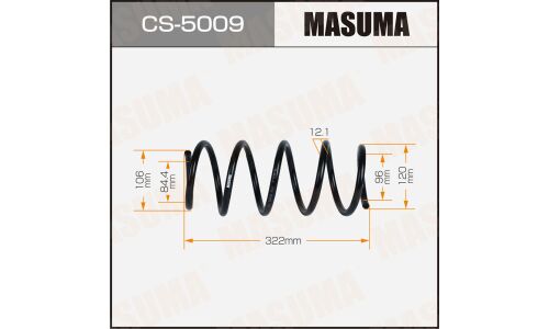 Пружина подвески MASUMA front HONDA CIVIC LHD 05-11 LH