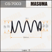 Пружина подвески Masuma, задняя, арт. CS-7003