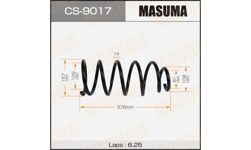 Пружина подвески MASUMA rear KIA SORENTO 02-06