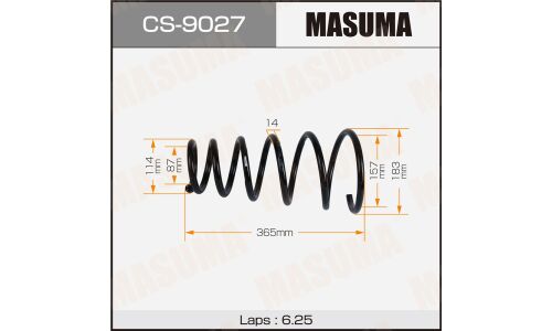 Пружина подвески MASUMA rear KIA SPORTAGE 04-10
