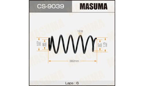 Пружина подвески MASUMA front CITROEN C4 09-16