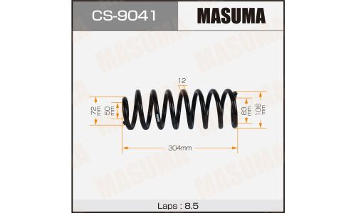 Пружина подвески MASUMA rear RENAULT LOGAN 04-15