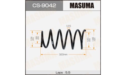Пружина подвески MASUMA front RENAULT SANDERO STEPWAY 10-
