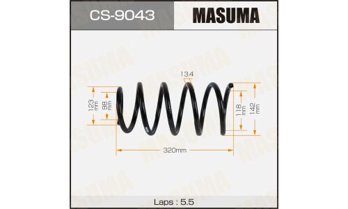 Пружина подвески MASUMA front RENAULT LOGAN 04-15