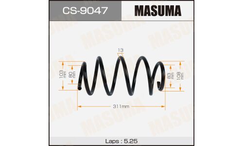Пружина подвески MASUMA front VOLKSWAGEN GOLF V 03-08
